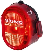 SIGMA SPORT LED achterlicht Nugget II Flash Accu-voeding, USB, brandtijd: 6uur, met